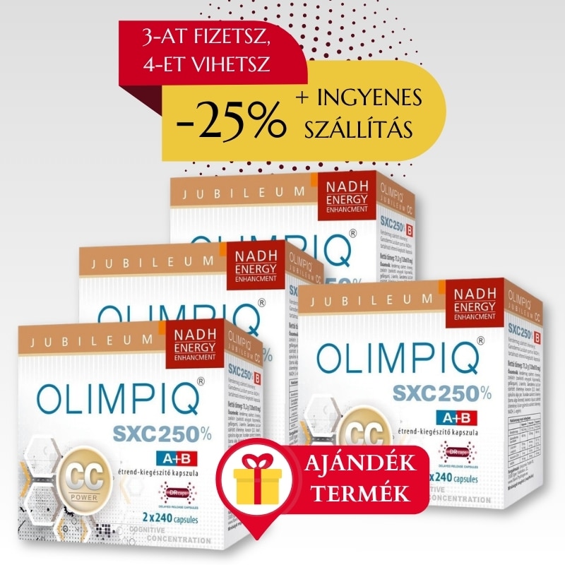 Olimpiq SXC 250% CC Jubileum őssejtfokozó kapszula ~ 2x240 db – 3-at fizetsz, 4-et vihetsz