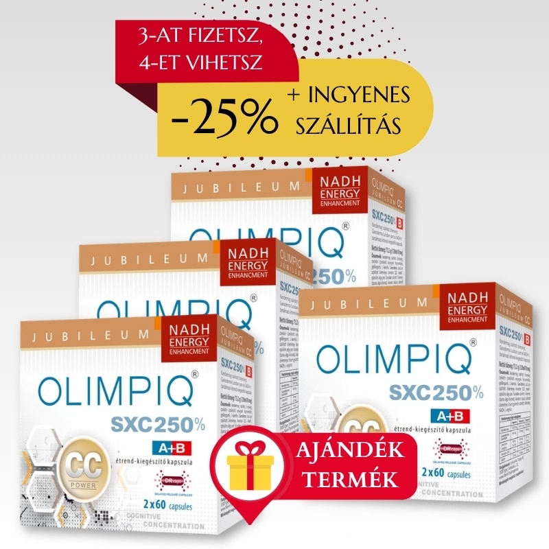 Olimpiq SXC 250% CC Jubileum őssejtfokozó kapszula ~ 2x60 db – 3-at fizetsz, 4-et vihetsz